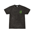 Girl In A Box Green EB Logo Mineral Wash Shirt