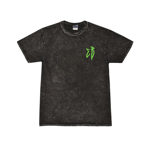 Girl In A Box Green EB Logo Mineral Wash Shirt