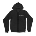 Girl In A Box Text Logo Black Zip Hoodie