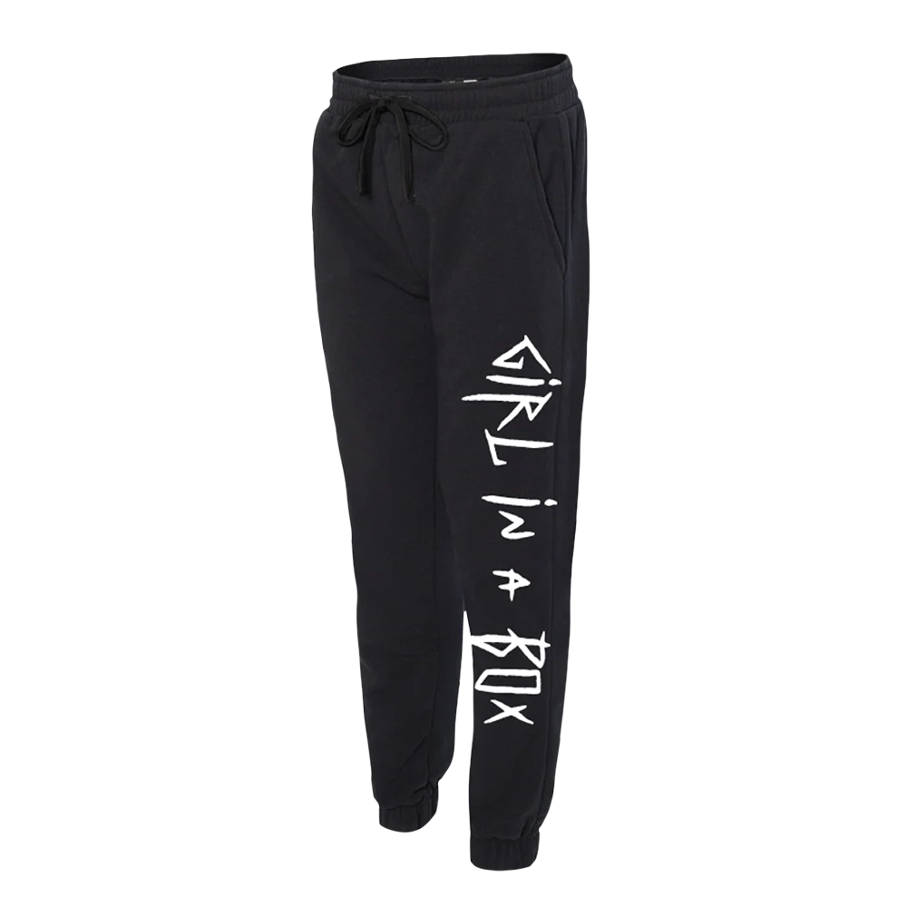 Girl In A Box Black Sweatpants
