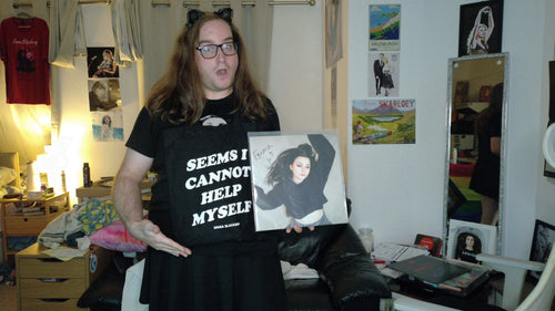 Cannot Help Myself Black Tote Bag